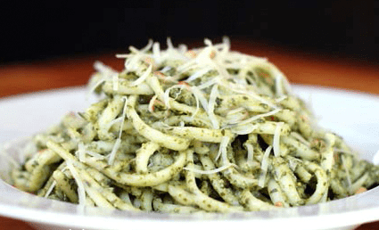 pasta con espinaca