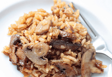ARROZ CON HONGOS AL VINO
