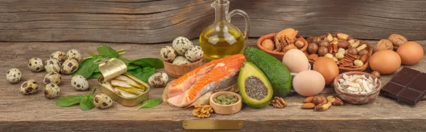 Imagen de banner sobre grasas un nutriente clave en la infancia
